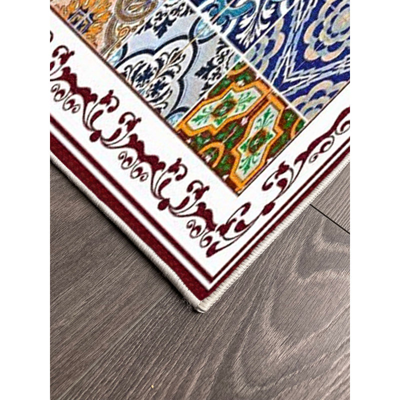 Tapis en coton Kya, Rectangle 6 pi 7 po x 9 pi 10 po