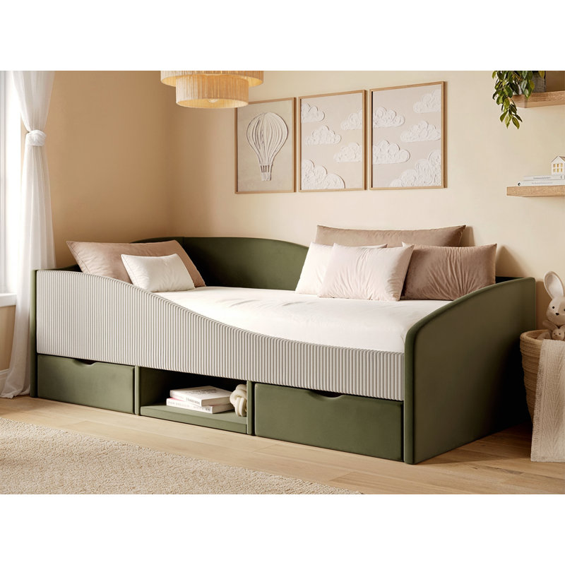 Upholstered Daybed, Green