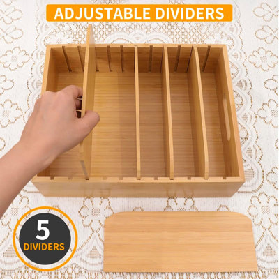 2-pack Bamboo Lid Organizers