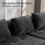 Canapé-lit modulaire en L Chenille-1000914448