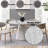 Natural Finish Engineered Stone Round Dining Table