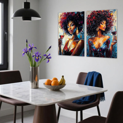 2 Piece Wrapped Canvas Wall Art