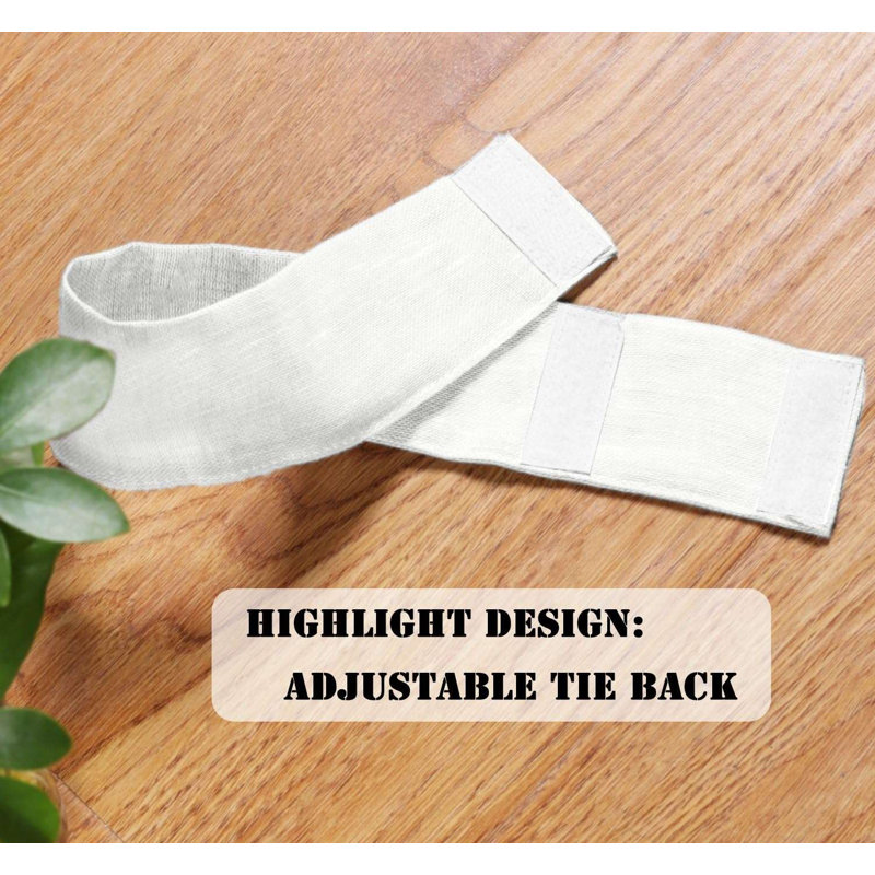 Linen French Door Curtains Privacy Light Reducing Door Curtain with Tieback | Rod Pocket Curtain 1 Panel for Glass Door Feature Open Weave Textured Linen