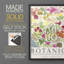 Affiche d'exposition botanique I, reproduction encadrée - bois massif-929742566-929742587