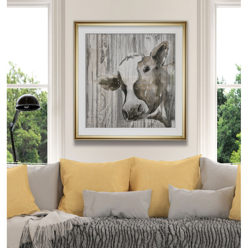 Molly " Molly ", 23" H x 23" W x 1.5" D, Gold Framed