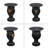 Black Bear Head Side Table, Rustic Animal Statue End Table, 24" Unique Resin Nightstand with Tray Top, Cute Bear Furniture for Cabin, Lodge & Living Room-1798510295