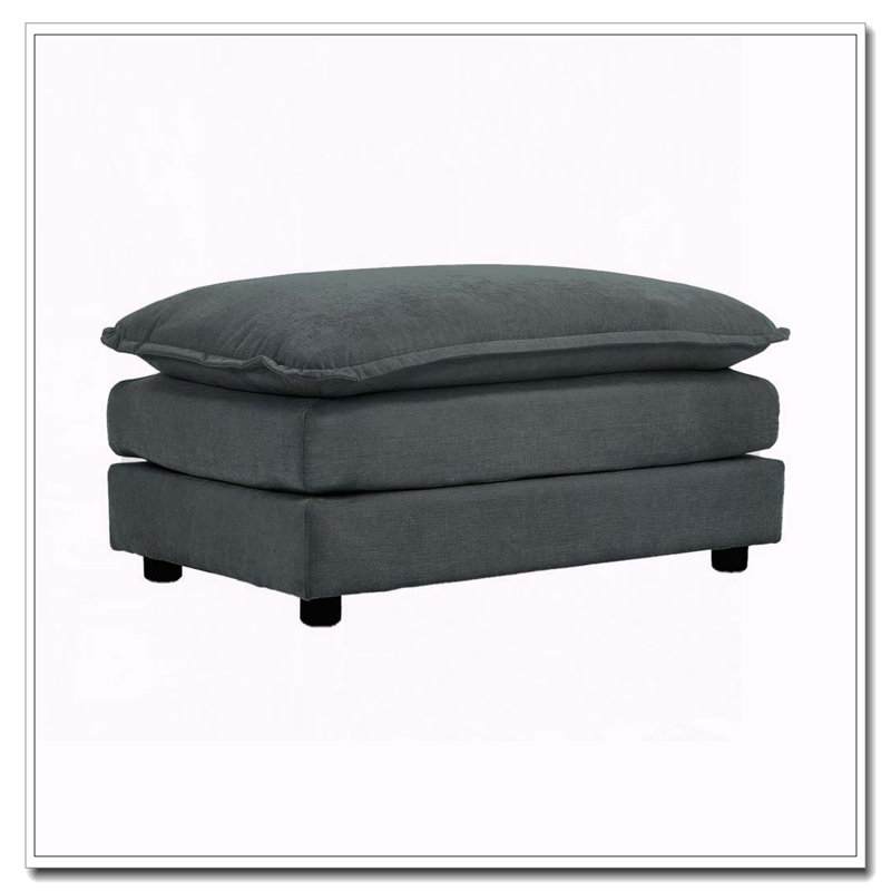 Repose-pieds en chenille, Gris