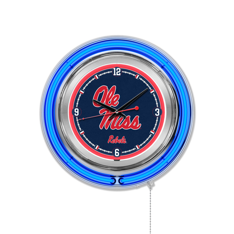Horloge murale 15 po NCAA, Mississippi