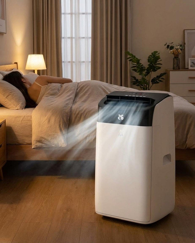 2 unités de climatiseur portatif 14 000 BTU pour 750 Pi3, refroidisseur / déshumidificateur / ventilateur 3 en 1 avec télécommande, minuterie 24 heures et ensemble d'installation facile
