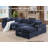 Weikko 143.2" Wide Upholstered Chaise Sectional-847957267