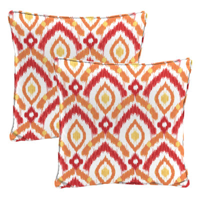 16" x 16" Outdoor Throw Pillow with Welt (Set of 2)