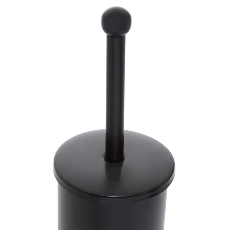 Strout Free-Standing Toilet Brush and Holder, Dark Brown