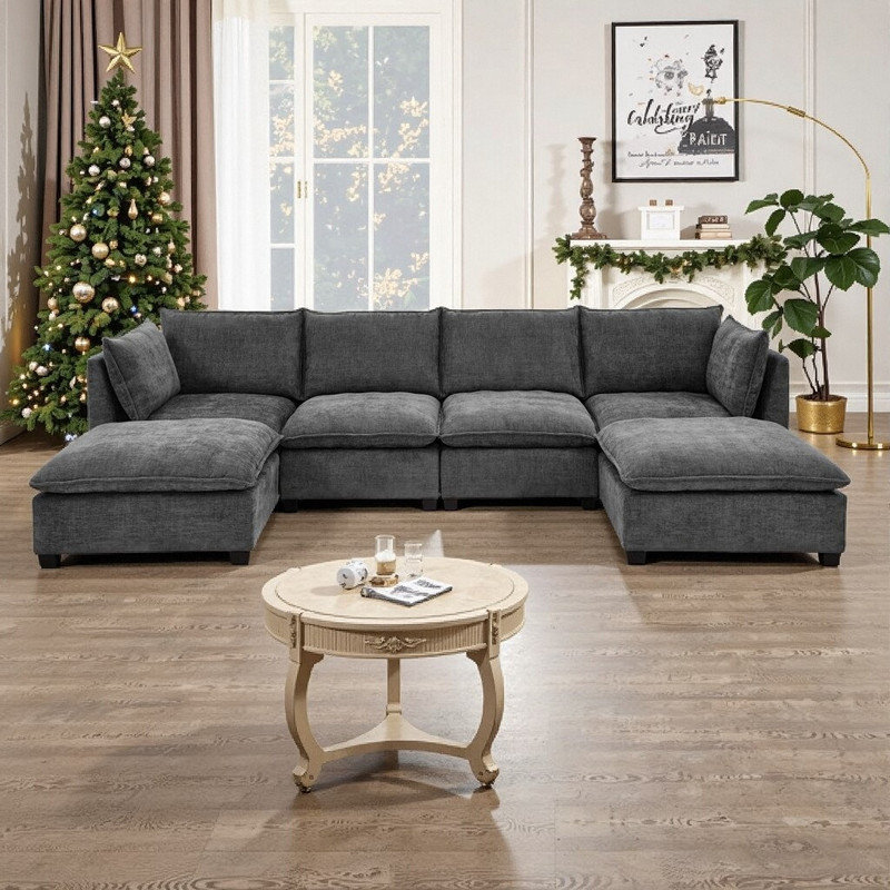 Canapé modulaire Comfy Cloud, Gris