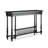Black Solid Wood Rectangular Console Table-1087095763