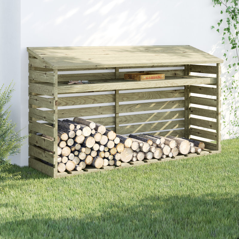 213cm W x 61cm D Wood Log Store