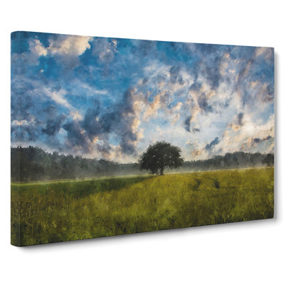 Tree At Sunrise Vol.2 - Wrapped Canvas