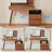 4 Drawers  Makeup Vanity with Lighted Mirror & Charging Station 