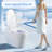 Tankless Smart Toilet With Bidet Built In, One-piece Bidet Toilet Seat, Auto Flush, Auto Open/Close,Heated Seat, Warm Water and Dry, Adjustable Temp,Remote Control Side Know-130060418