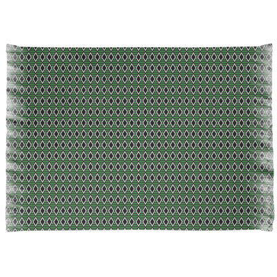 Tapis noir/vert à carreaux géométriques classic Mcguigan