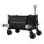 Chariot utilitaire pliable robuste - capacité de 480 lb, grand rangement de 150 l, roues tout-terrain de 7 po x 4 po avec double roulement, poignée et freins réglables, poche latérale avec bande réfléchissante-121101073