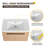 30" Single Floating Bathroom Vanity With Resin Basin Sink Top, Wall Mounted Bathroom Vanity With 2 Doors-1263578721-1263578734