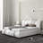 Hejran Artificial Leather Upholstered Platform Bed, No Box Spring Needed-92662552-92662555