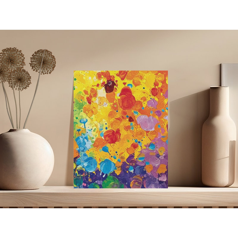Abstract Wall Art, Canvas Print, Modern Home Decor, Splatter Art, Contemporary Artwork, Unique Gift Idea, Living Room Art
