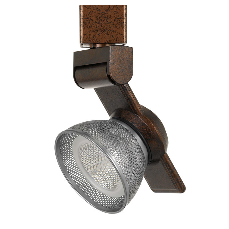 Tête de luminaire de rail del, Acier brossé, Rouille