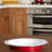 Ceramic Coated Deep Round Cake Tin in Red/White