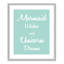 «Mermaid Wishes and Unicorn Dreams», impression sur papier-47848433-47848418