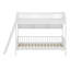 Lit superposé simple en bois avec 3 tablettes de rangement-119465188