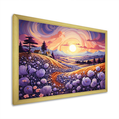 " Countryside The Violet Field III "
