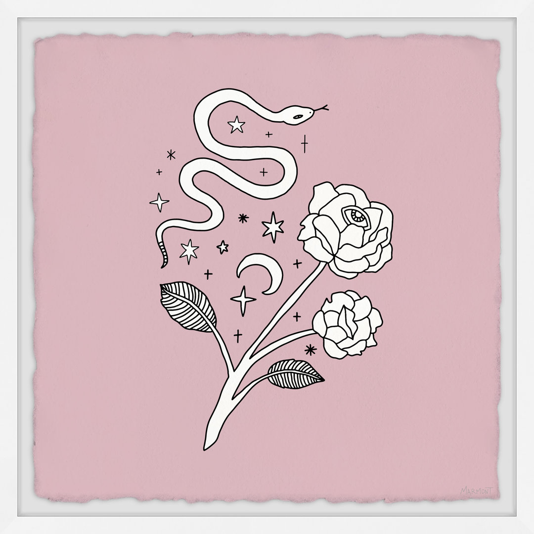 Flowers of Deceit - Picture Frame Painting on Paper