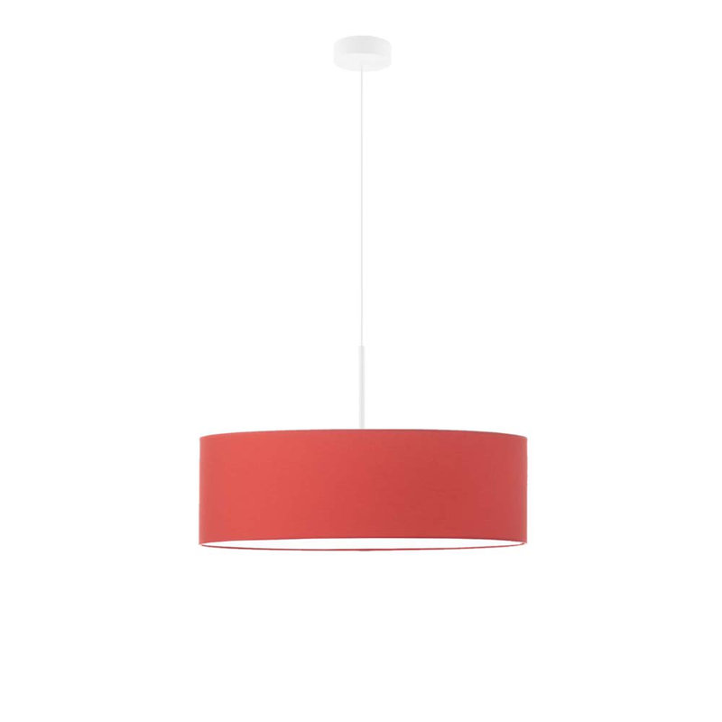Aubrionna 4 - Light Drum Pendant, Red, White