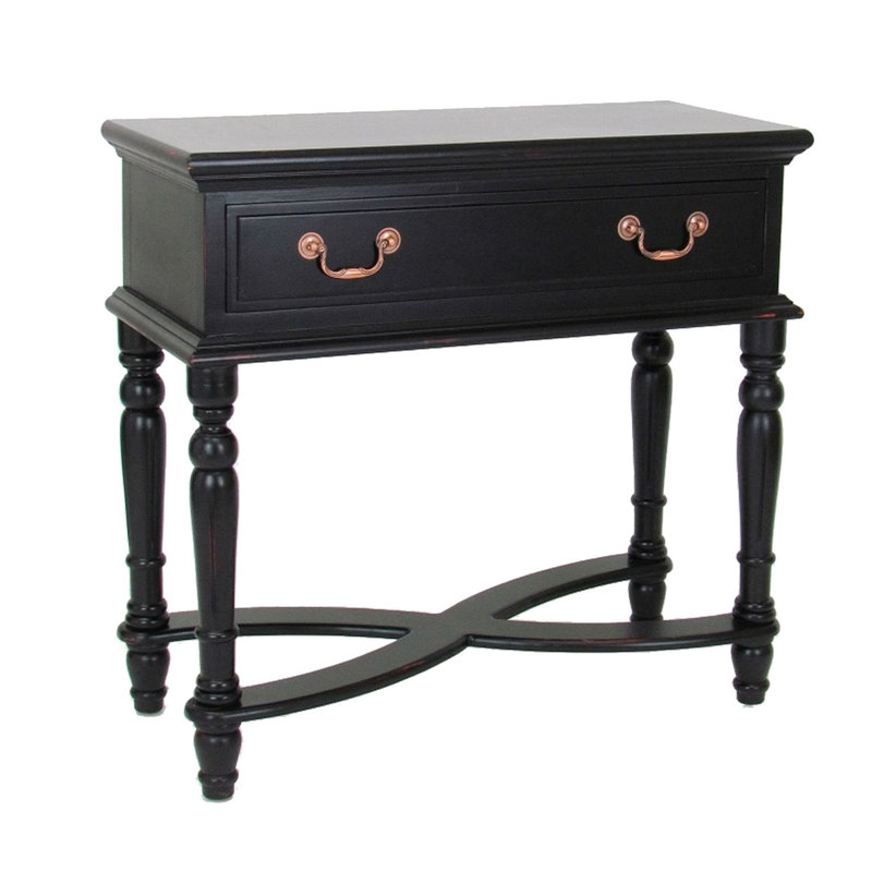 Kusai 32'' Solid Wood Top Console Table