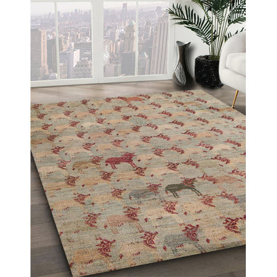 Tapis décoratif multicolore à motif abstrait