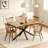 55.11"-70.86"Retro Rectangular Stretch Dining Table-985527820