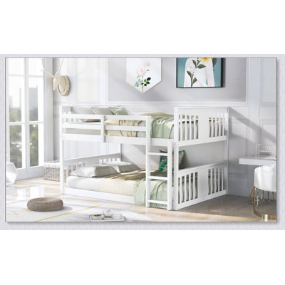 Full Over Full Bunk Bed With Ladder