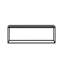 Table basse moderne et industrielle, anthracite, 47,2 po x 16,5 po x 23,6 po | Panneau de particules enduit 100% mélamine avec structure en métal | Conception élégante de couleur unie, parfaite pour les salons et les salons contemporains