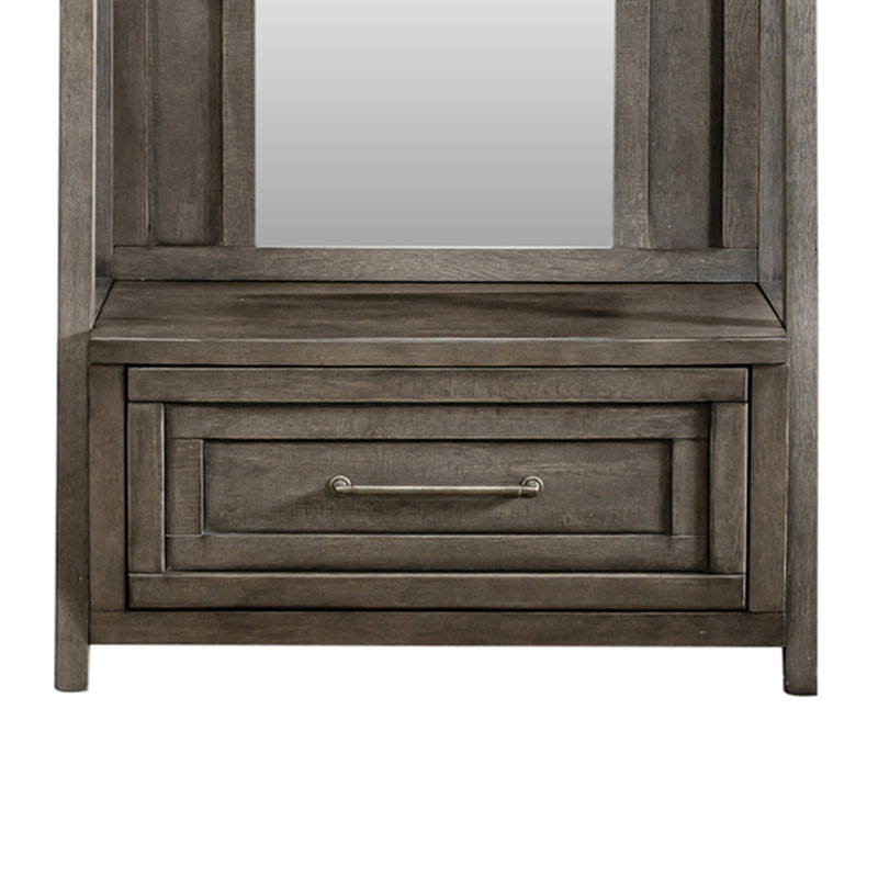 Bettee Hall Tree with Bench and Shoe Storage, Brown