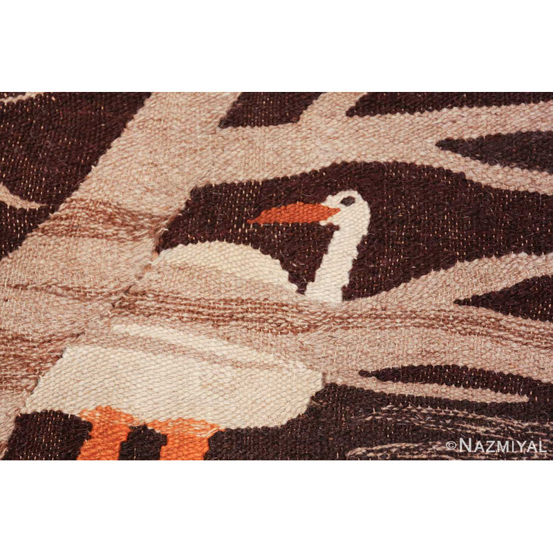 Scandinavian One-of-a-Kind Rectangle 5'9" X 8' Flatweave Area Rug