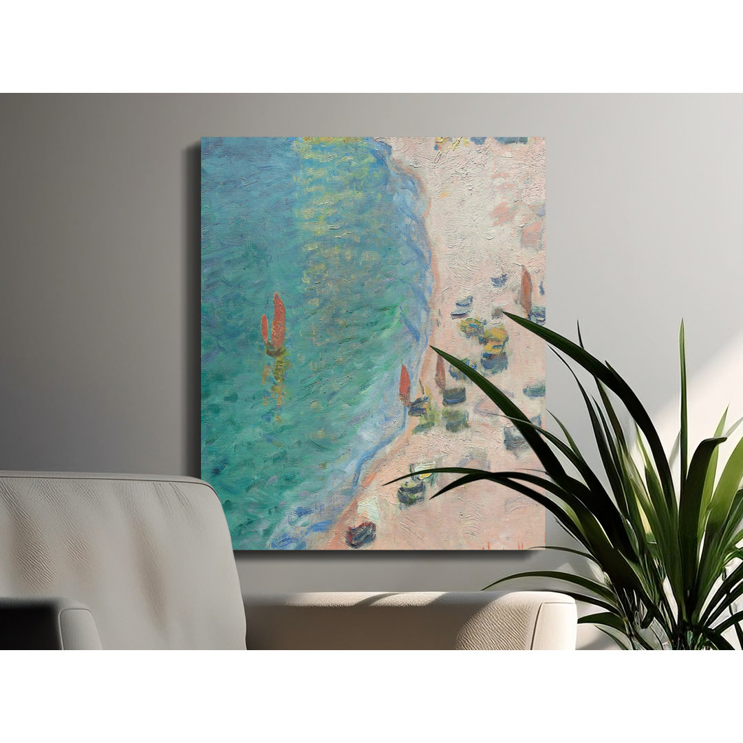 Monet Impressionist Beach Scene Canvas Print
