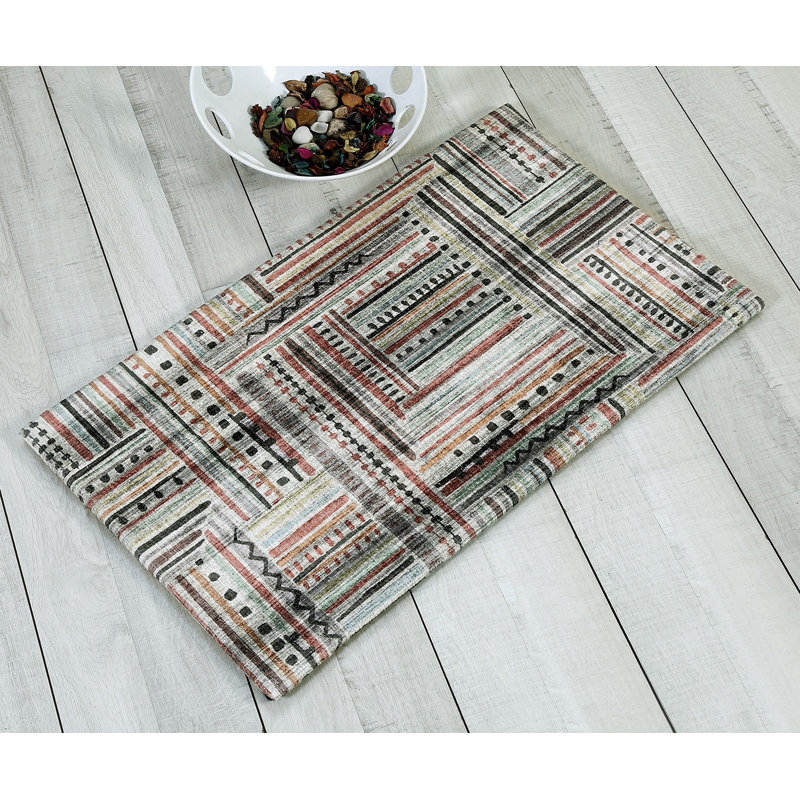 Kynslie Striped Anti-Fatigue Non-Skid Kitchen Mat