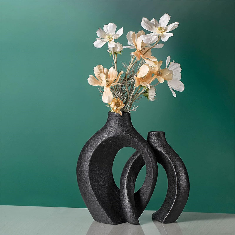 Decotis Table Vase, Black