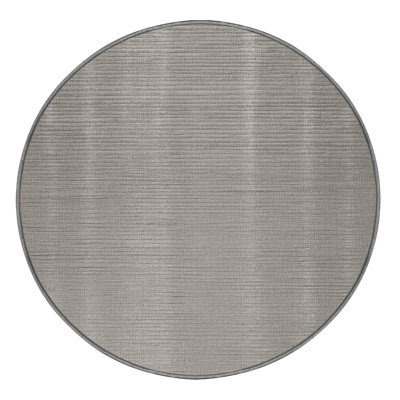 Machine Washable Solid Gray Area Rug