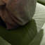 Coussin en velours côtelé vert-1291718813-1291718811