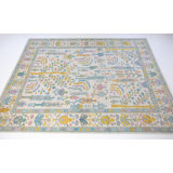 Flora Hand Knotted Wool Floral Area Rug