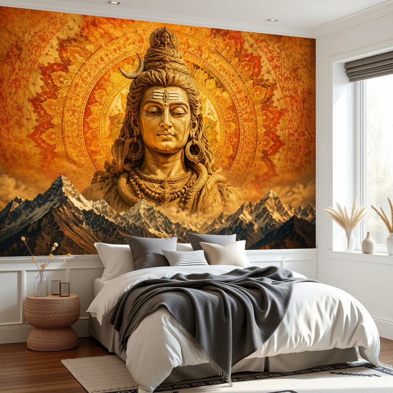 Papier peint adhésif autocollant Shiv Shiva Shiva, L 69 po x l 96 po