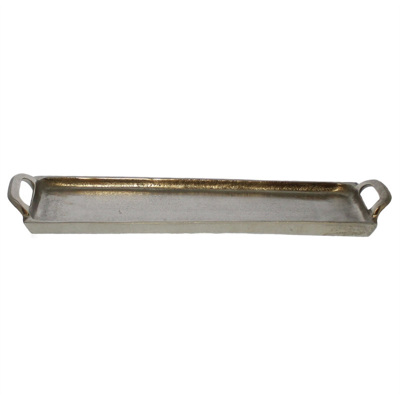 Plateau de service Walt, Argent, H 0,75 po x L 7,5 po x l 5 po