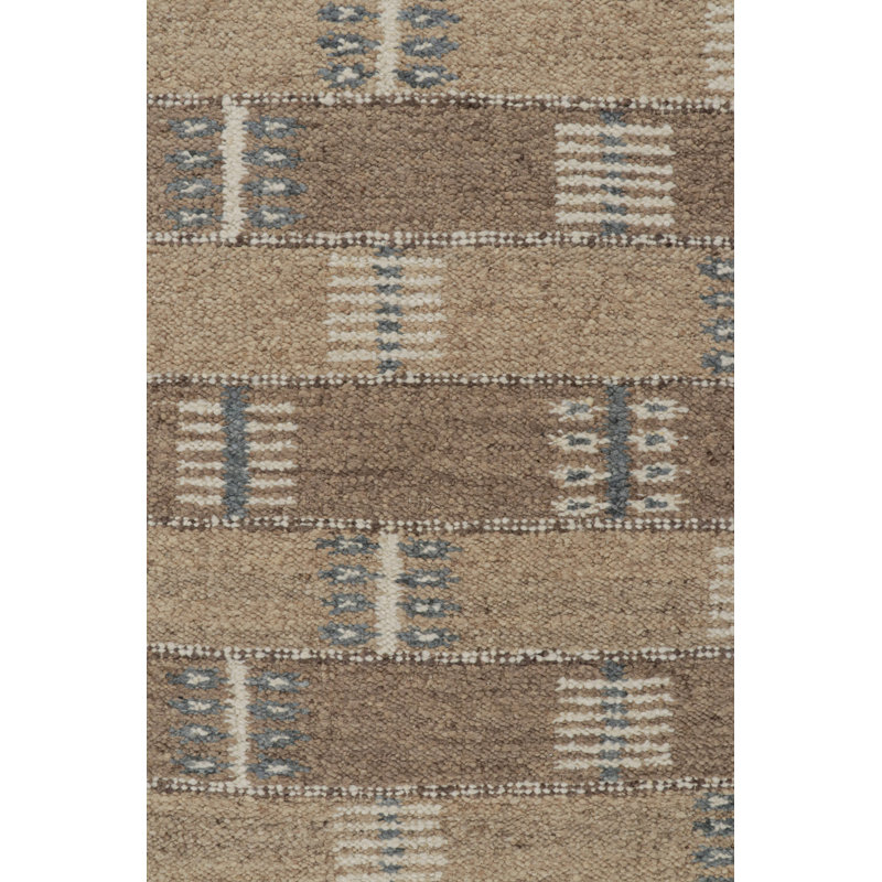 Scandinavian Wool Geometric Area Rug, Rectangle 10' x 14'